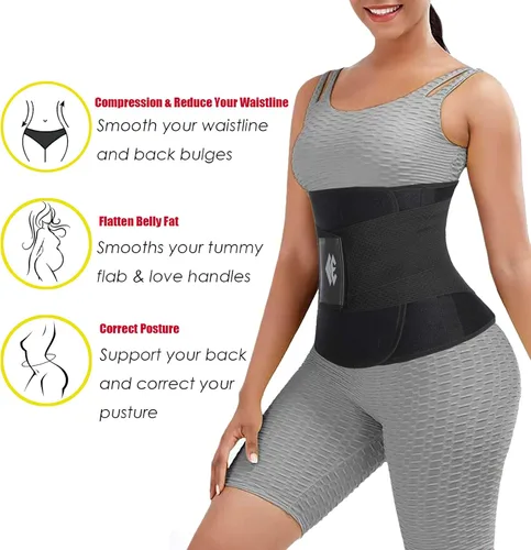 Vista 3 de ChongErfei - Faja reductora para mujeres y hombres, cinturón para adelgazar y perder peso, faja moldeadora adelgazante