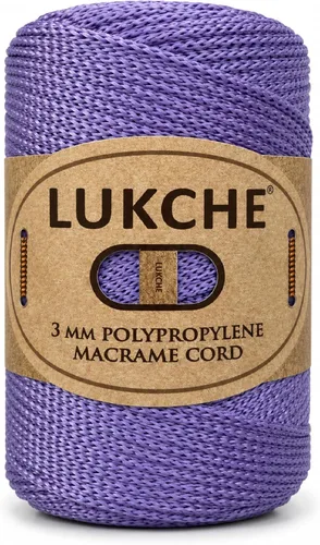 Vista 25 de Cuerda de macramé premium de poliéster de 3 mm (134.44 metros), (250 g) 100% cuerda de macramé de polipropileno, hilo de crochet de macramé colorido