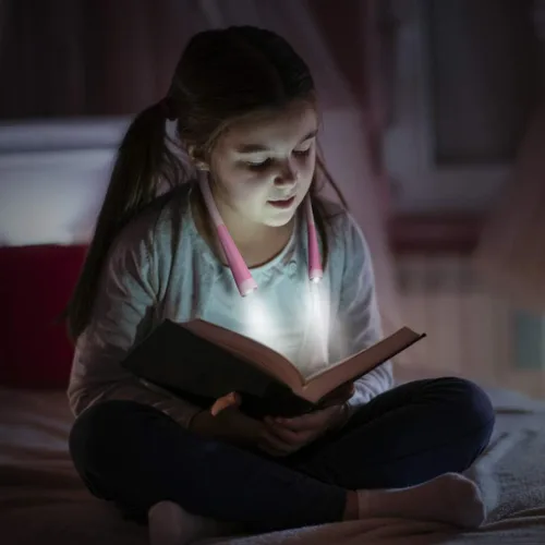 Vista 6 de Glocusent Luz LED de lectura para el cuello, luz de libro para leer en la cama (paquete de 2)