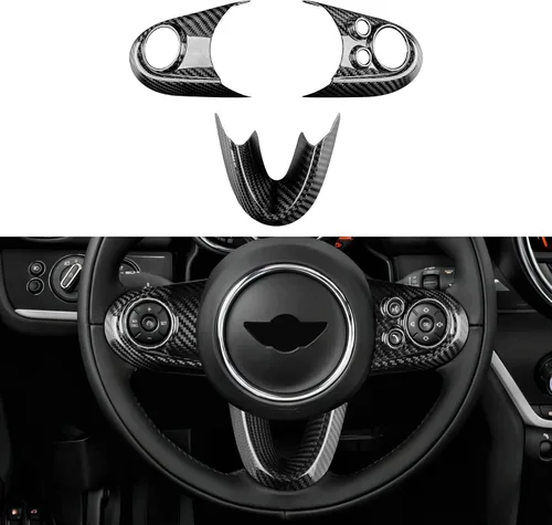 Vista 9 de AIRSPEED Pegatinas de Botón del Volante de Automóvil de Fibra de Carbono para Mini Cooper Clubman F54 F55 F56 F60 Countryman Cabrio F57 Accesorios