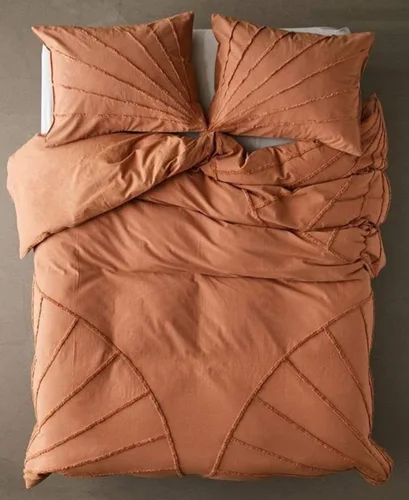 Vista 25 de Edredón hippie puro con borlas para dormitorio, manta bohemia con flecos indios, funda de edredón de algodón para mujer con fundas de almohada