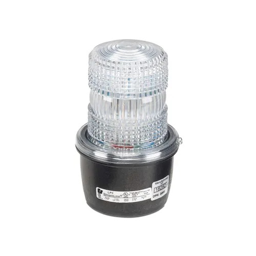 Vista 16 de Federal Signal LP3E-120C Streamline - Luz estroboscópica de bajo perfil, 120 VAC, base atornillada Edison A-19, transparente