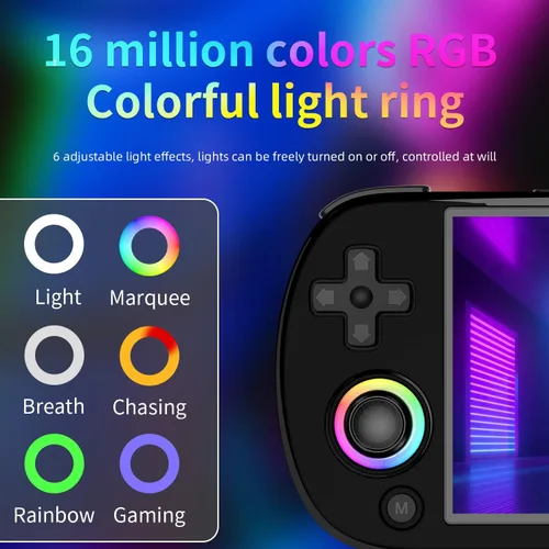 Vista 4 de RG40XX H Handheld Game Console RG40XXH Retro Gaming Console 4.0'' IPS Screen with 64G TF Card Pre-Installed Games Linux System Supports 5G WiFi