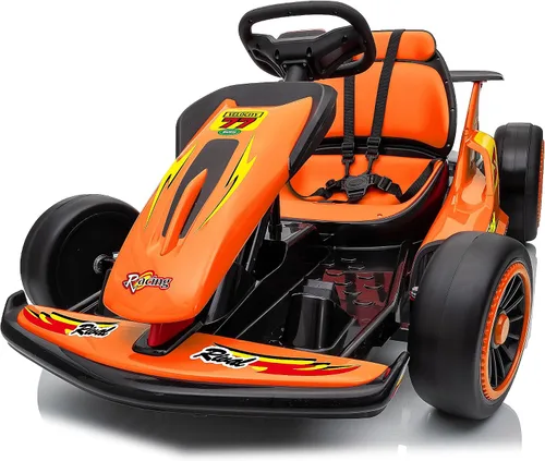 Vista 10 de Go-Kart eléctrico de deriva para niños de 6 a 12 años, motor de 400 W de Azul