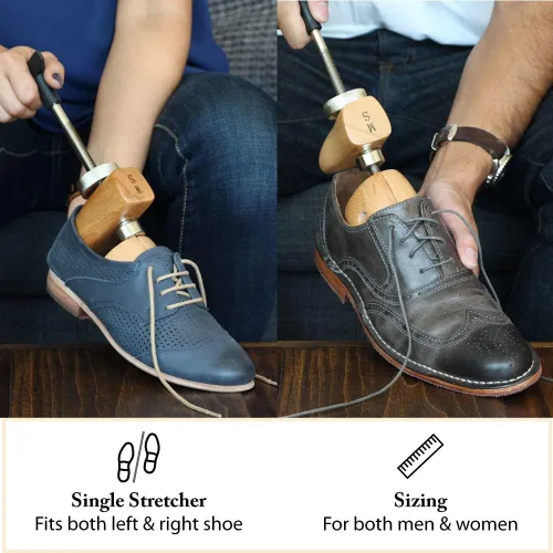 Vista 5 de FootFitter - Juego de camillas de zapatos de 2 vías para zapatos