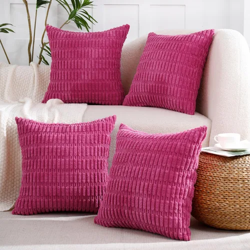 Vista 10 de All Smiles - Juego de 4 fundas de almohada decorativas negras de 16 x 16 pulgadas para decoración rústica de estilo casa de campo, funda de cojín