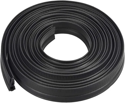 Vista 5 de uxcell Sello de recorte con bombilla superior, hoja protectora de borde de canal de sello de goma EPDM, se adapta a borde de 0.039-0.118 in de 6.6