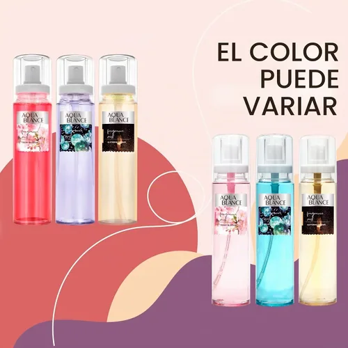 Vista 2 de AQUA BLANCE Spray corporal, fragancia en aerosol para mujer, paquete de 3, cada una de 3.9 onzas líquidas, total de 11.7 onzas líquidas, flor