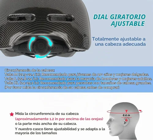 Vista 2 de Casco de Bicicleta para Adultos para Hombres - Mujeres Casco de Bicicleta Certificado Cómodo Ligero Ajustable Estilo Gorra de Béisbol Casco