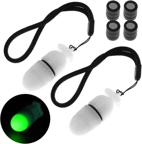 Vista 10 de SecurityIng Luz de señal estroboscópica subacuática, marcador de buceo nocturno, lámpara LED de seguridad llamativa, luz de baliza de buceo, 656.2