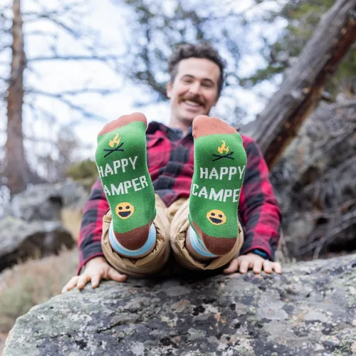 Vista 5 de Lavley Calcetines divertidos para amantes de las actividades al aire libre y más, regalos novedosos para hombres, mujeres y adolescentes