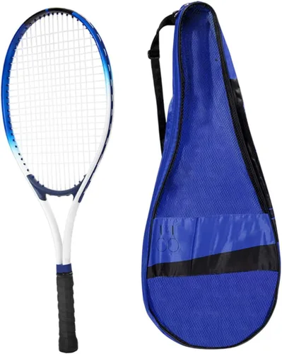 Vista 7 de Raqueta de tenis portátil resistente a los golpes con bolsa de transporte para parque, mujeres, hombres, principiantes, adultos, jugadores