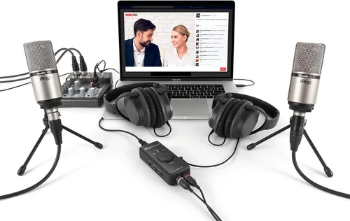 Vista 7 de IK Multimedia iRig Stream interfaz de audio estéreo para iPhone, iPad, Mac, iOS y PC con USB-C, Lightning y USB para grabación de 24 bits, 48 kHz