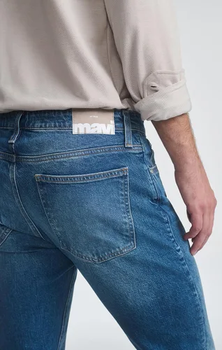Vista 128 de Mavi Jake - Jeans para hombre, tiro regular, pierna ajustada
