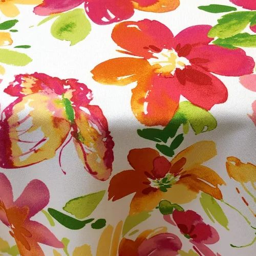 Vista 2 de CAIT CHAPMAN HOME COLLECTION Mantel de tela con cuentas para primavera y verano, fácil cuidado, resistente a las manchas