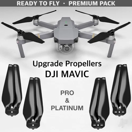 Vista 3 de Master Airscrew Hélices Stealth para DJI Mavic Pro y Platinum - Negro, 4 piezas