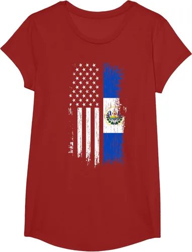 Vista 53 de Camiseta de la bandera de Estados Unidos salvadoreño - Camiseta de El Salvador USA