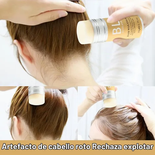Vista 5 de Barra de cera para el cabello para cabello liso, control de bordes Flyaways