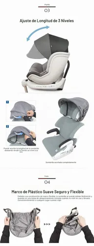 Vista 3 de Manito Extensor de Parasol/Toldo Auxiliar para Asiento de Coche (beige)