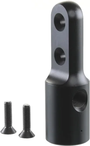 Vista 3 de Paintball estándar negro ASA Duckbill 1 puerto para co2 y hpa + tornillos