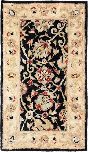 Vista 51 de SAFAVIEH Colección Antigüedades - Alfombra de 6' redonda, marrón y verde, hecha a mano, diseño oriental tradicional de lana, ideal para áreas
