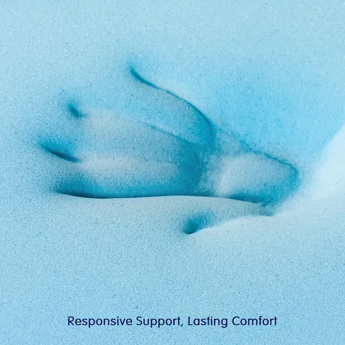Vista 3 de Subrtex Cubrecolchón de espuma viscoelástica, cubrecolchón de espuma viscoelástica con infusión de gel de 3 pulgadas, cubrecolchón de espuma