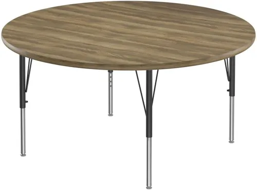 Vista 50 de Correll - Mesa rectangular de actividades para el aula de 24 x 36 pulgadas, altura ajustable (19-29 pulgadas), parte superior de nogal colonial