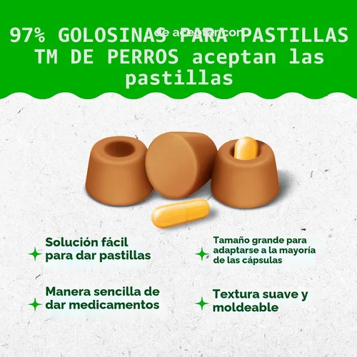 Vista 3 de Greenies Pill Pockets - Golosinas para perros de gran tamaño, sabor a queso