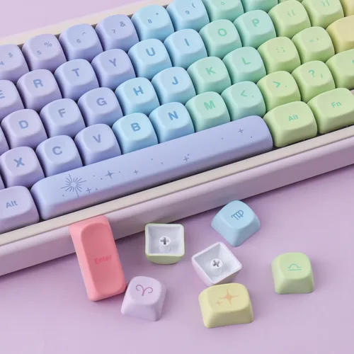 Vista 8 de Hyekit Teclas PBT, bonitas teclas Kawaii para teclados mecánicos Cherry MX 13