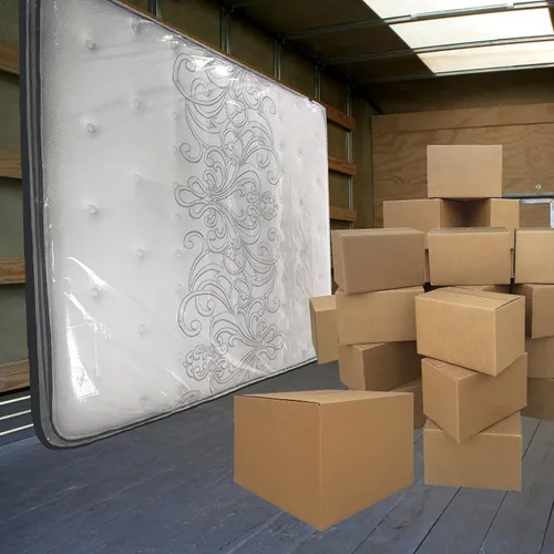 Vista 7 de UBOXES Moving Supplies - Funda de colchón tamaño King, 76 x 15 x 104 pulgadas, (KINGCOVER01), plástico transparente