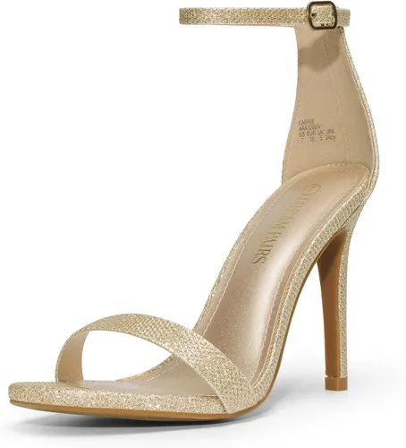 Vista 15 de DREAM PAIRS Sandalias de tacón alto para mujer Negro/Gamuza