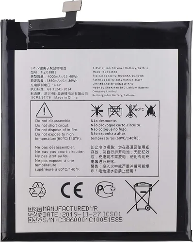Vista 2 de TLP038B1 - Batería de repuesto compatible con BlackBerry Motion/Alcatel One Touch 3V 2019 5032W + herramientas