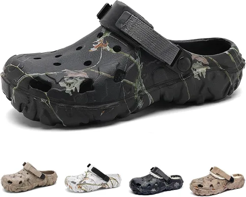 Vista 6 de Zuecos para hombre y mujer, sandalias deportivas para exteriores, antideslizantes, para jardín, trabajo, transpirables, impermeables, ligeras