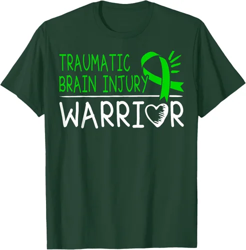 Vista 54 de Camiseta de lesión intracraneal - Camiseta de conciencia TBI, Negro, S