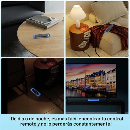 Vista 5 de Funda de silicona para mando a distancia de Vizio Smart TV XRT136/XRT140 (Azul brillante)