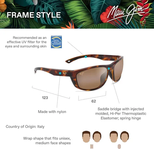 Vista 6 de Maui Jim Gafas de sol polarizadas Nuu Landing para hombre y mujer