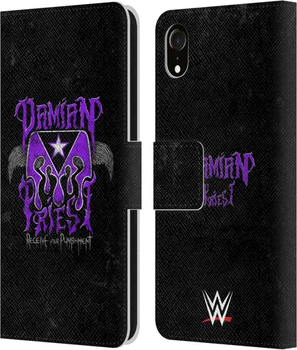 Vista 24 de Head Case Designs Funda de piel con licencia oficial de la WWE Portrait Damian Priest compatible con Apple iPhone 11