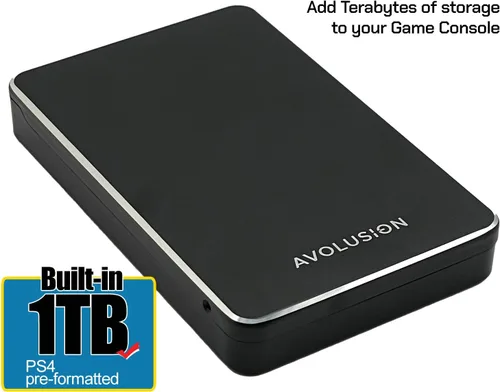 Vista 2 de Disco duro externo portátil USB 3.0 de la serie M2 de 1 TB (para consola de juegos PS5/PS4)