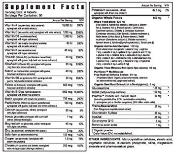 Vista 2 de Complejo mineral multivitamínico BTT 2.0 - 120 Tabletas