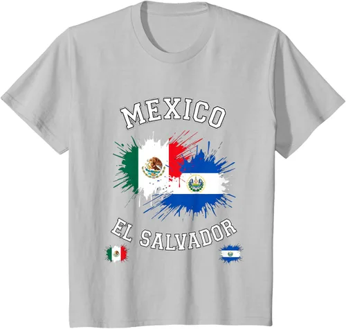 Vista 74 de Camiseta de recuerdo de la bandera vintage de El Salvador de México
