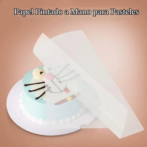 Vista 5 de 50/100/200 hojas de papel rectangular comestible de arroz y oblea, 9 x 12.6 pulgadas para embalaje de dulces o decoración de alimentos (50) (2)