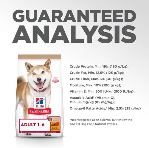 Vista 11 de Hill's Science Diet - Alimento seco para perros adultos 1-6, Nutrición Premium para adultos 1-6, sin maíz, trigo ni soya, pollo y arroz integral