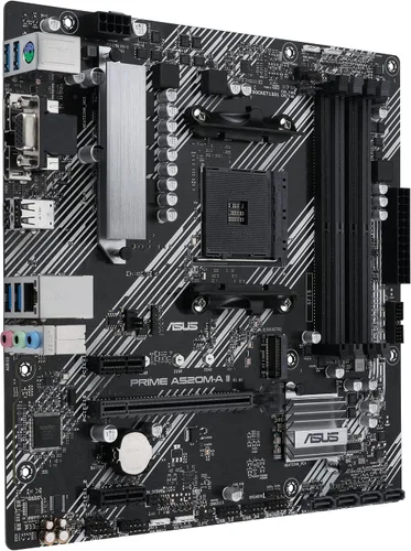 Vista 3 de ASUS Prime A520M-A II/CSM AMD AM4 (3ª generación Ryzen) placa base comercial microATX