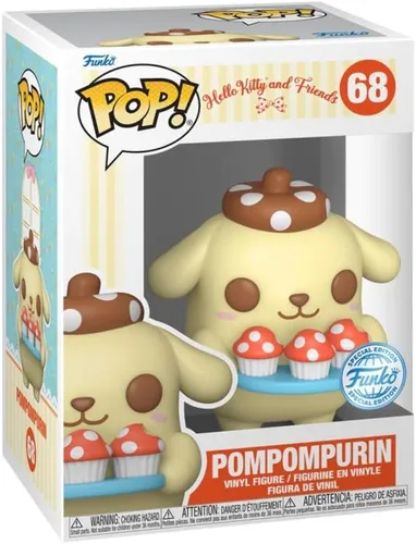 Vista 2 de Funko Pop! Sanrio: Hello Kitty and Friends - Pompompurina con bandeja (Exc), figura coleccionable de vinilo - 73607