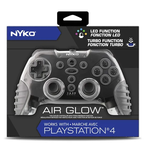 Vista 11 de Nyko Air Glow Controller for PlayStation 4 - LED Light Show and Hand Cooling Fan - Wired 10Ft Cable - PlayStation 4