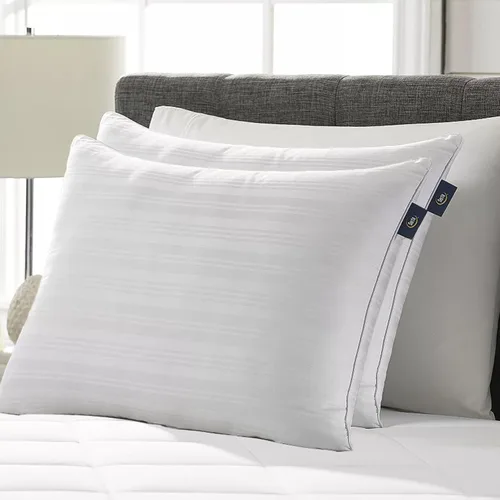 Vista 2 de Serta Down Illusion - Almohadas de algodón con soporte equilibrado Blanco