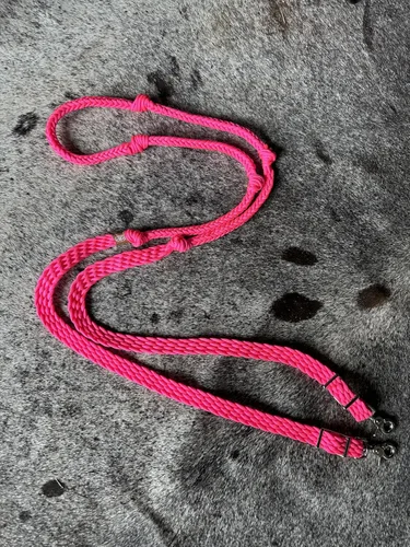 Vista 5 de rosado, (Barrel Reins Horse Tack Neon Hot Pink)