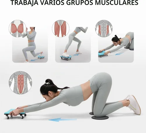 Vista 2 de PROIRON Rodillo abdominal con rodilleras para entrenamiento abdominal, rueda multifuncional para entrenamiento abdominal, rodillo abdominal