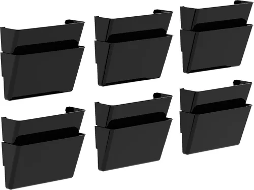 Vista 33 de Storex Archivadores de pared, tamaño legal, 16 x 10.55 x 4 pulgadas, transparentes, juego de 2 (70224A06C)