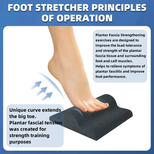 Vista 5 de Estirador de fascitis plantar, estirador de pies para aliviar el dolor de la fascitis plantar, alivia el soporte del talón y el arco para tendinitis